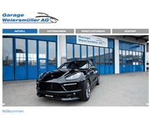 Tablet Screenshot of garage-weiersmueller.ch